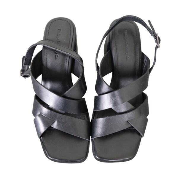 Vintage Foundry Co Womens Odelle Block Heel Sandal Size 7 Square Toe Leather - Picture 2 of 11